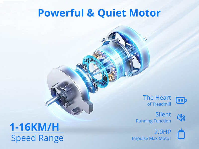 Treadmill With Large Display Holder 45cm