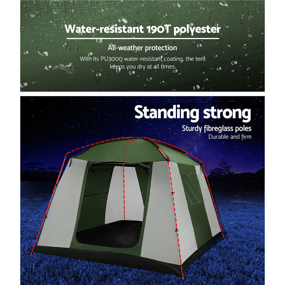 Weisshorn 6-Person Dome Family Camping Tent