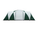 DS Family Camping Tent 12 Person Hiking Beach Tents (3 Rooms) Green