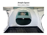 DS Family Camping Tent 12 Person Hiking Beach Tents (3 Rooms) Green