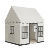 DS NA Kids Play Tent Playhouse Castle with String Lights Floor Mat Side Pocket