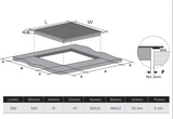 Midea 60cm Ceramic hob Touch Control