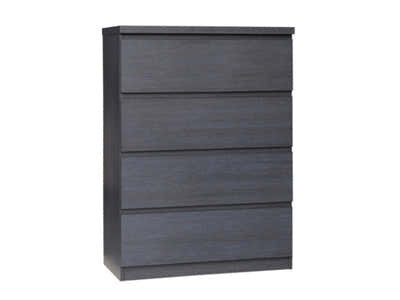 Tiko 4-Drawer Tallboy - Hacienda Black