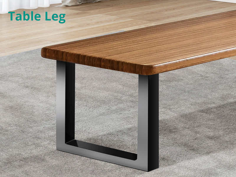 Box Shape Metal Table Legs - Set of 2