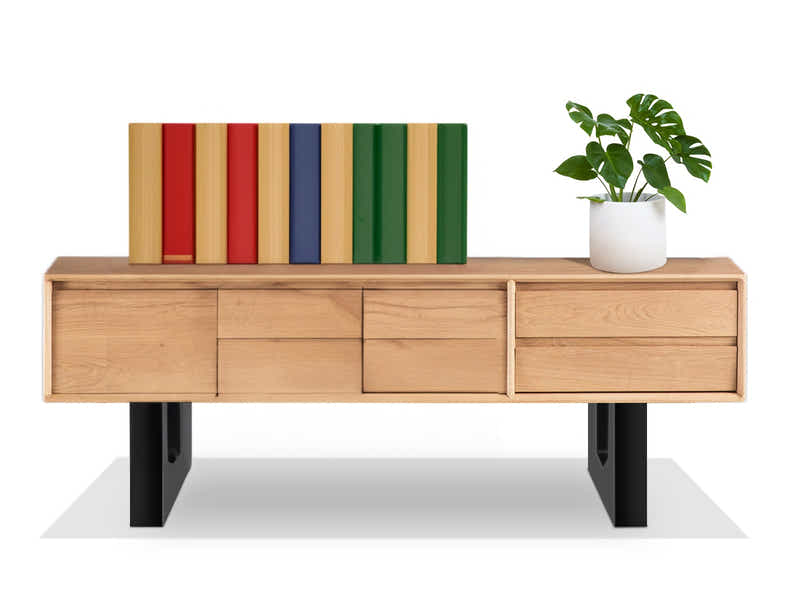 Box Shape Metal Table Legs - Set of 2