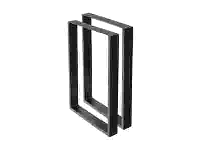 Box-Shape Metal Table Legs Large - Set of 2