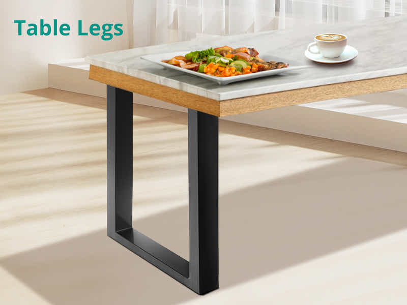 Box Shape Metal Table Legs Large - Set of 2