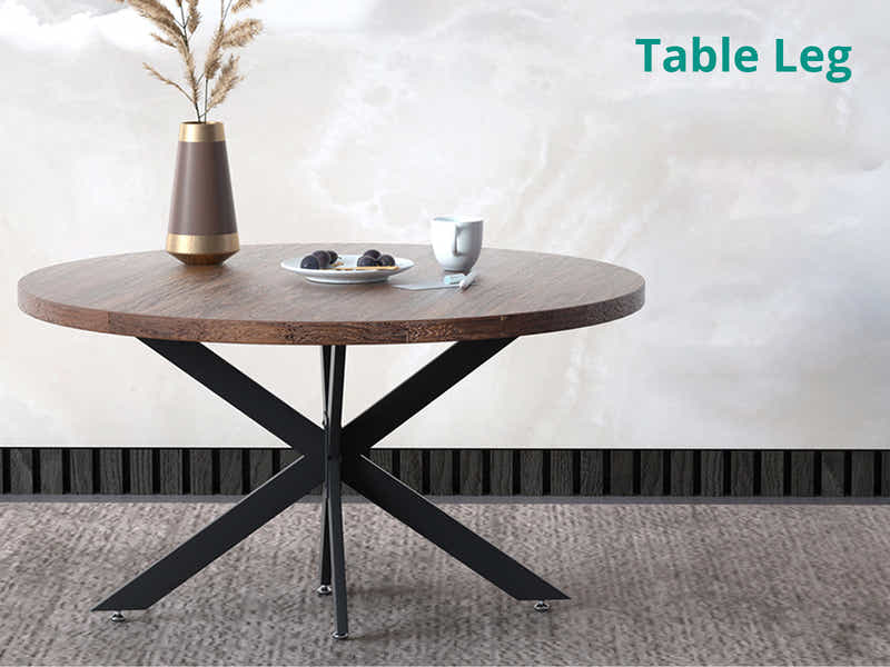 Starburst Shape Metal Table Leg