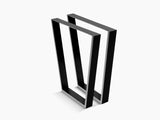 Trapezoid Metal Table Legs - Set of 2