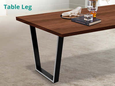 Trapezoid Metal Table Legs - Set of 2