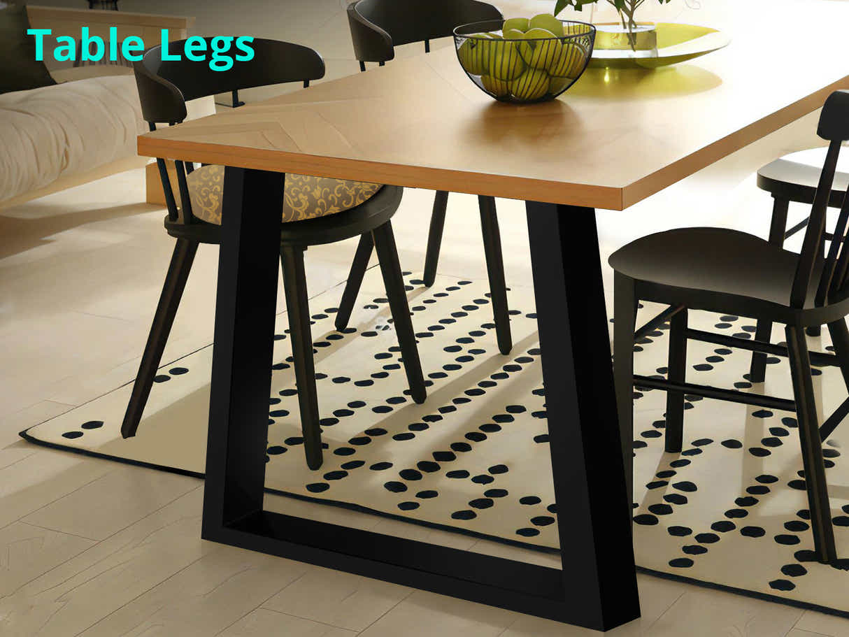 DS Trapezoid Metal Table Legs Large - Set of 2