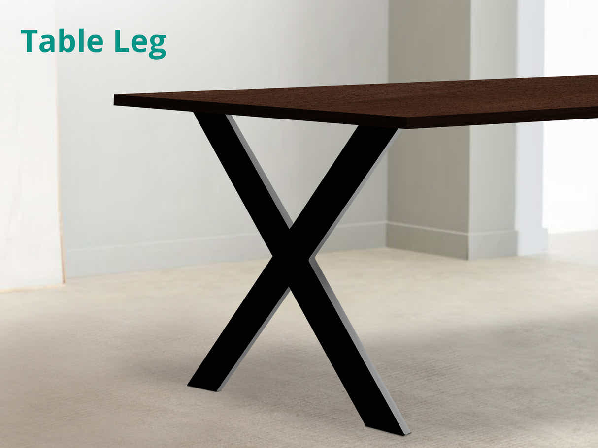 DS X-Shape Metal Table Legs - Set of 2