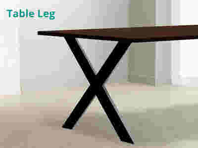X-Shape Metal Table Legs - Set of 2