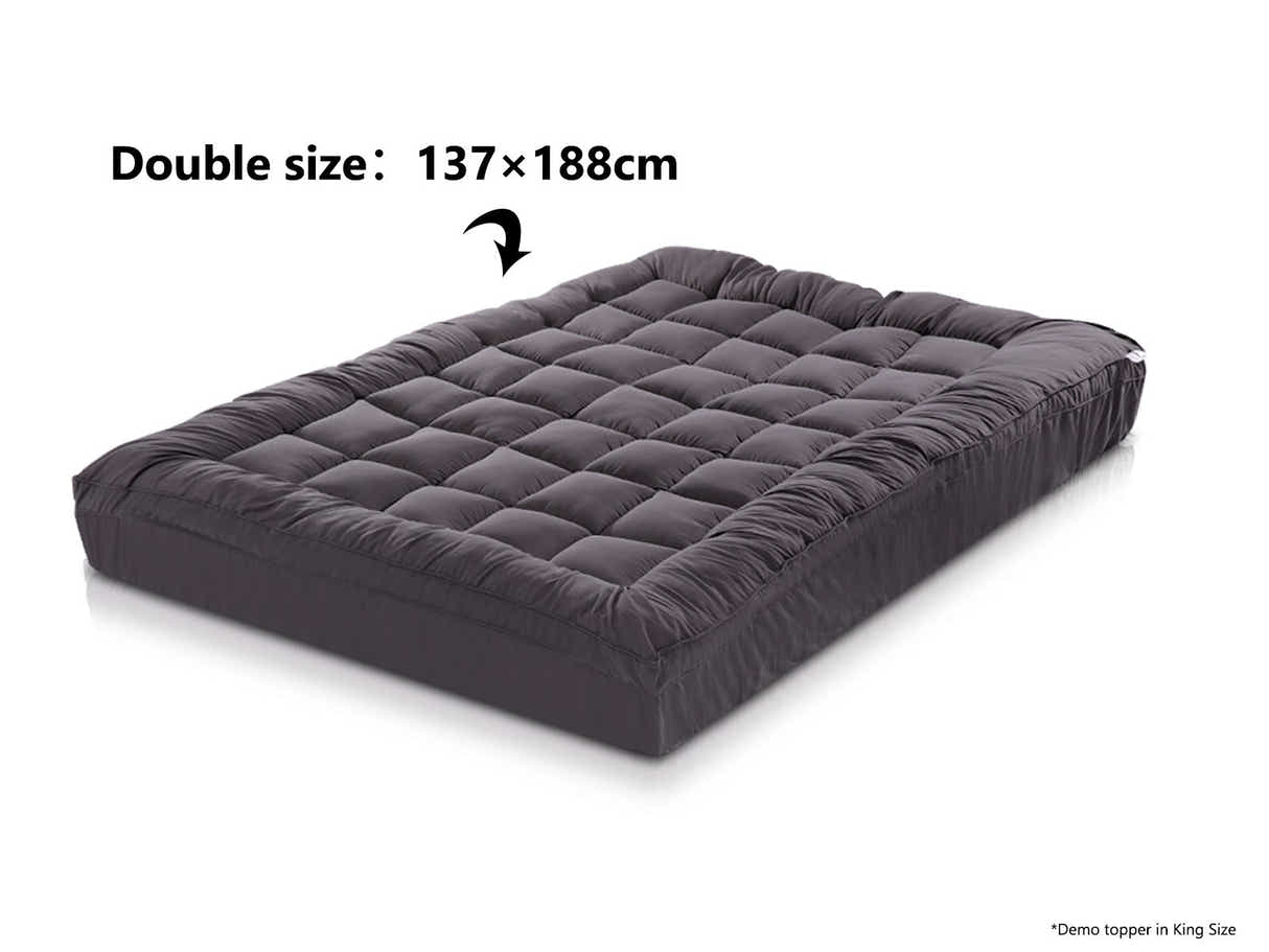 Bamboo Charcoal Mattress Topper - Double