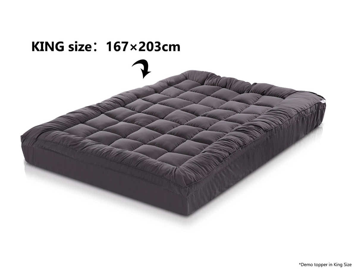 Bamboo Charcoal Mattress Topper - King