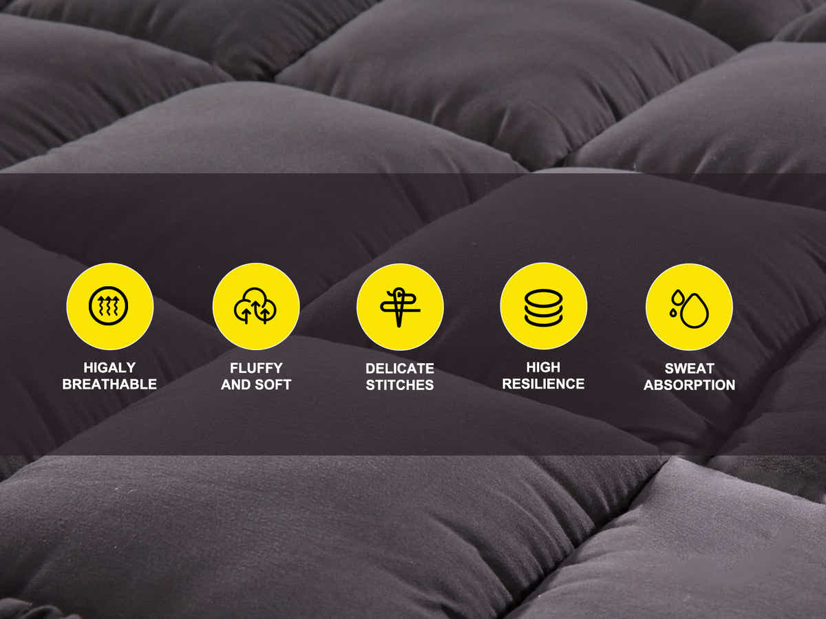 DS Bamboo Charcoal Mattress Topper - Super King