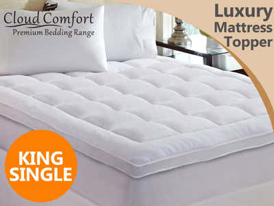 Pillow Top Mattress Topper - King Single