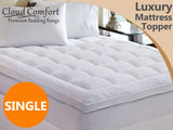 Pillow Top Mattress Topper - Single