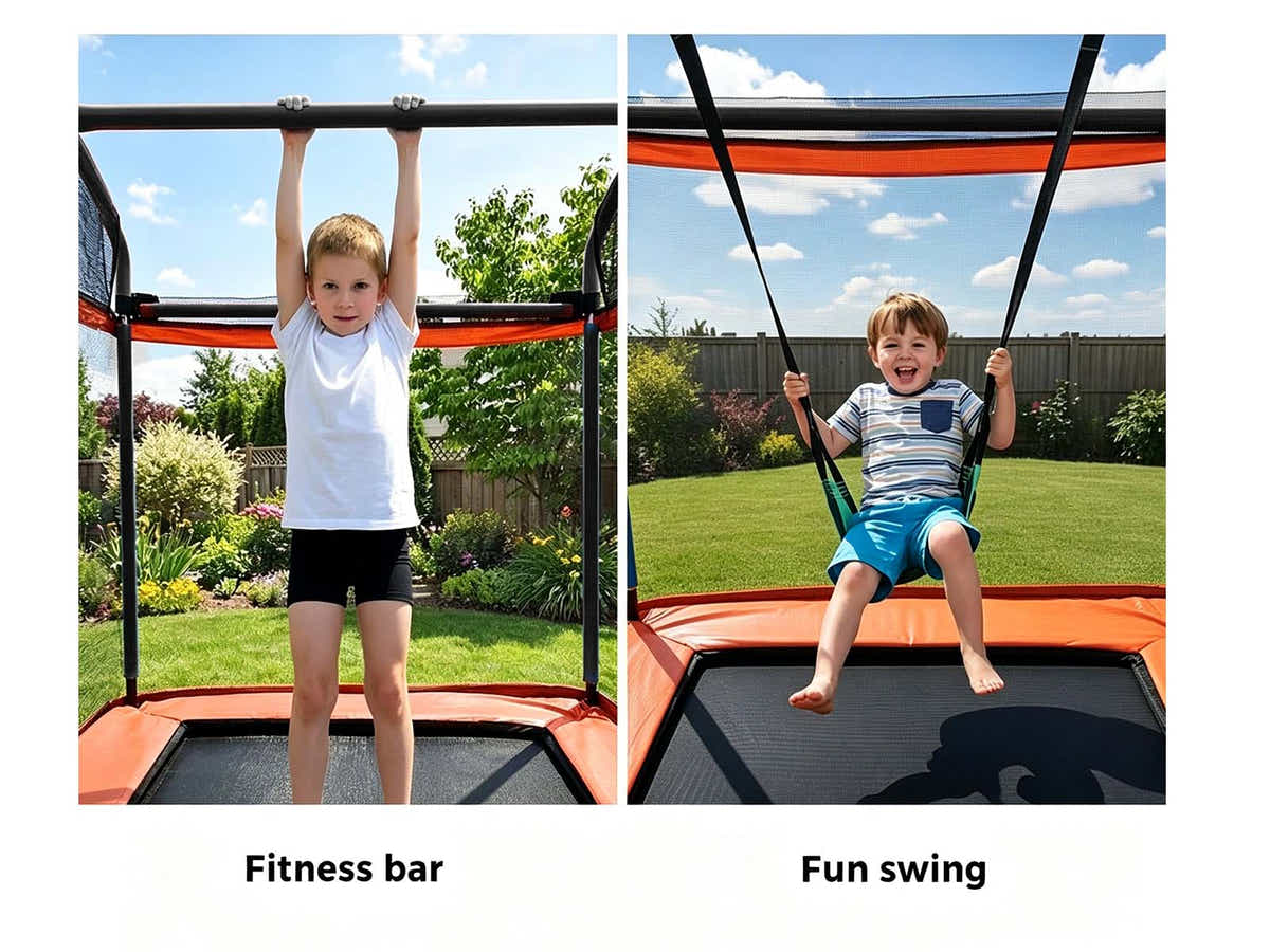 DS Trampoline OB 6FT Enclosure Safety Net Swing Rectangle