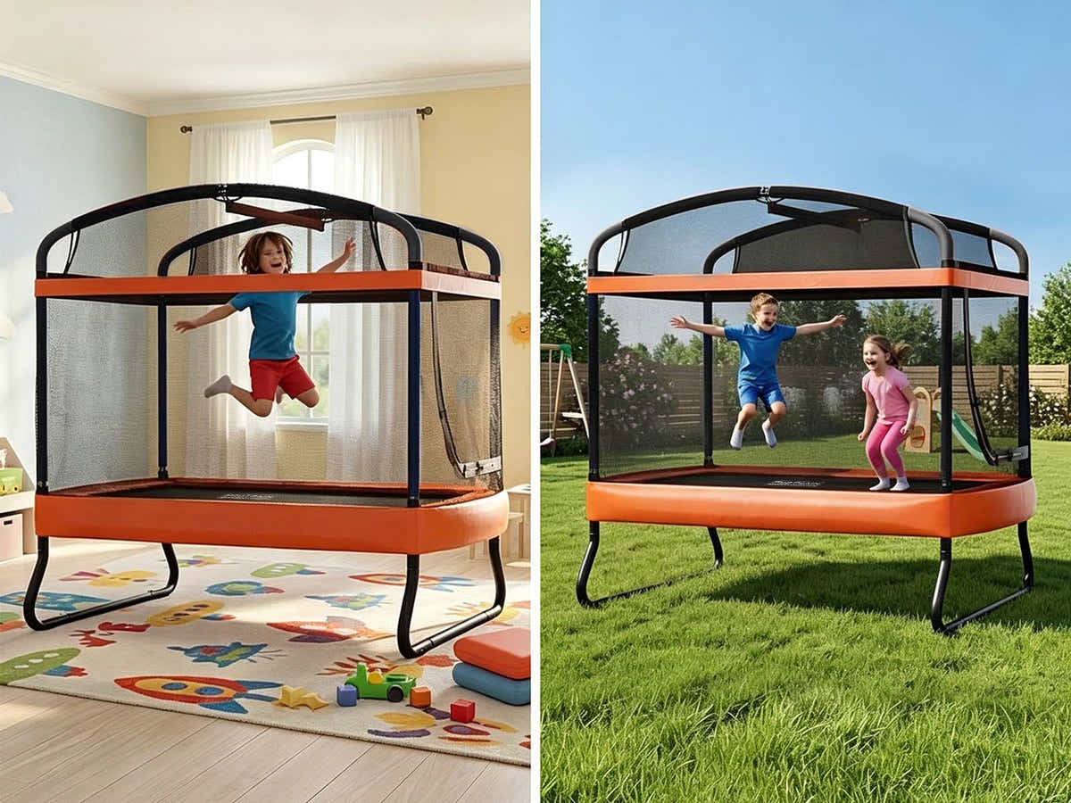 DS Trampoline OB 6FT Enclosure Safety Net Swing Rectangle