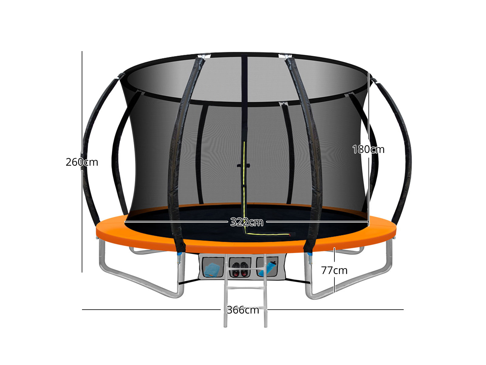 Arc Trampoline Orange 12Ft