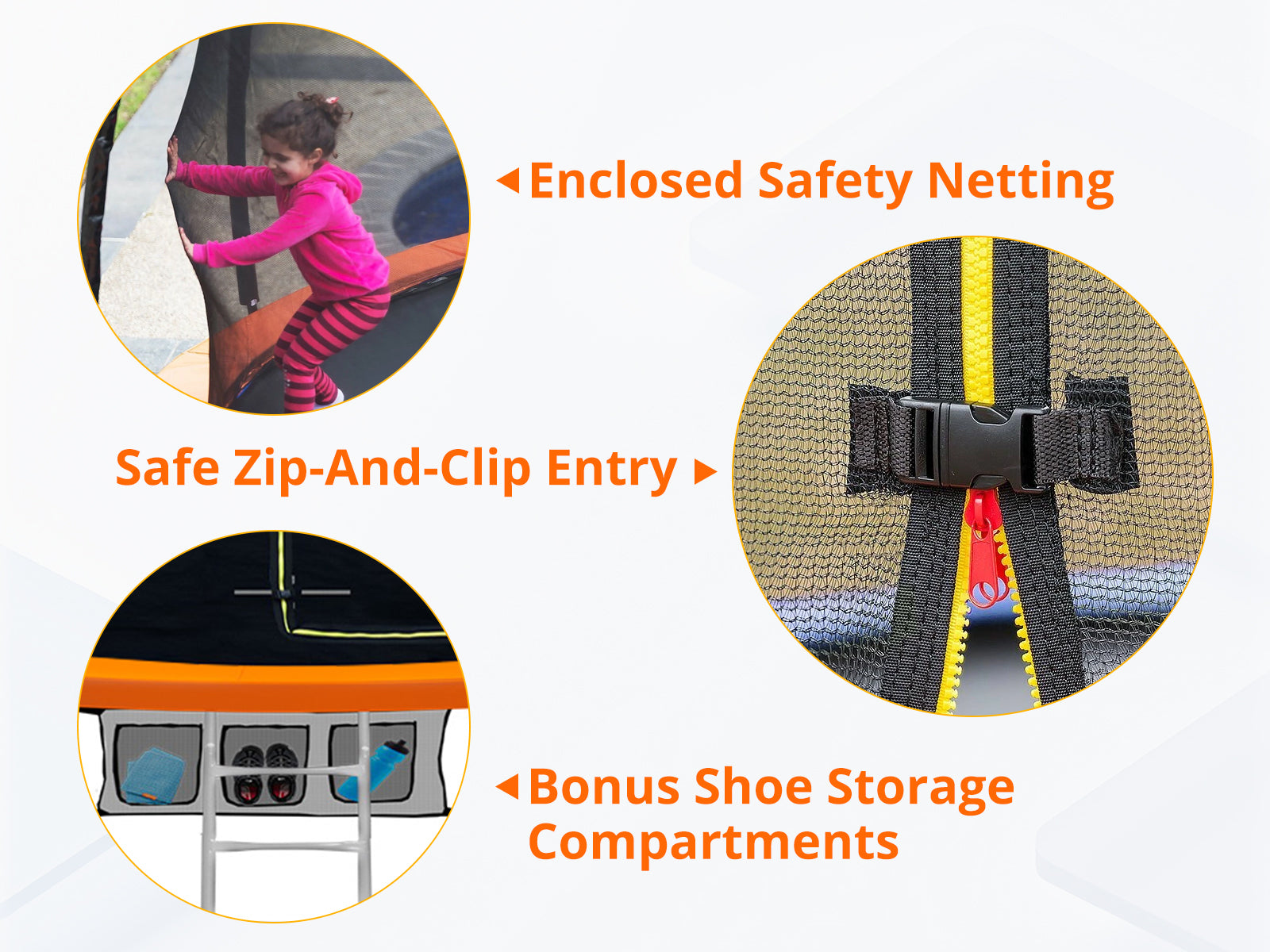 Arc Trampoline Orange 12Ft