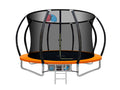 DS Arc Trampoline Orange with Basketball Hoop - 14ft