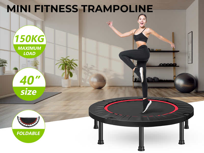 Folded Mini Trampoline 40-inch - Red
