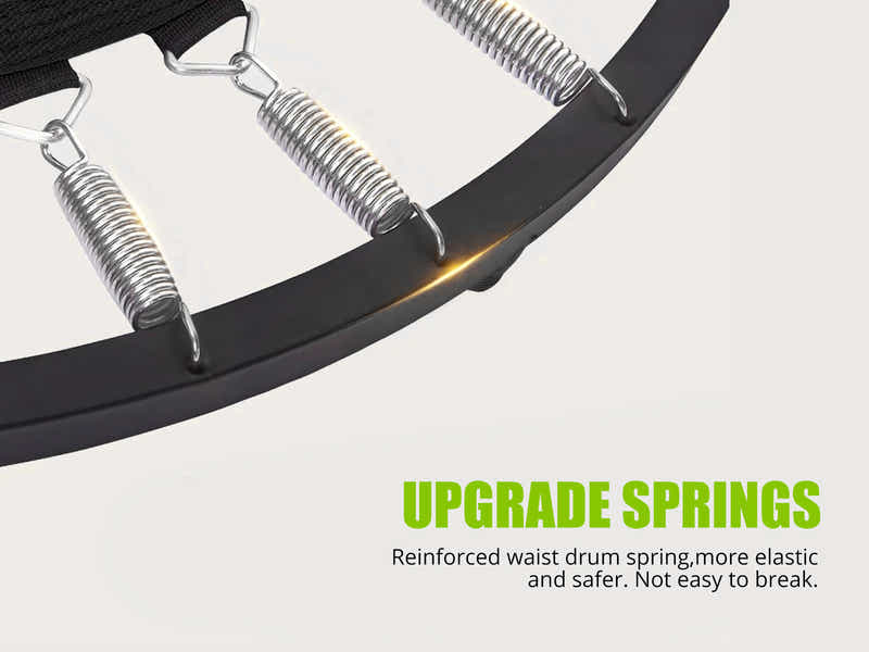 Mini Trampoline with Handle 48-inch - Black