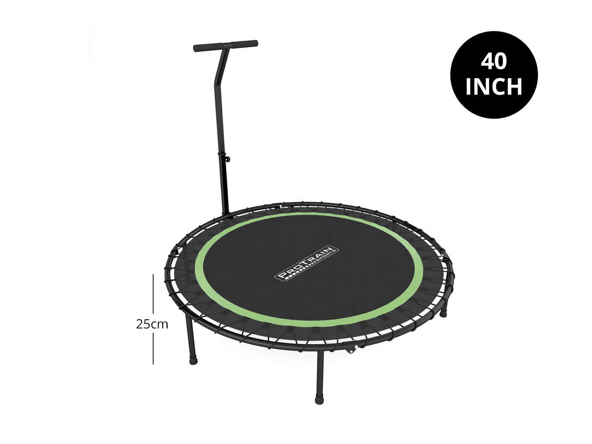 Mini Trampoline with Handle 40-inch - Green