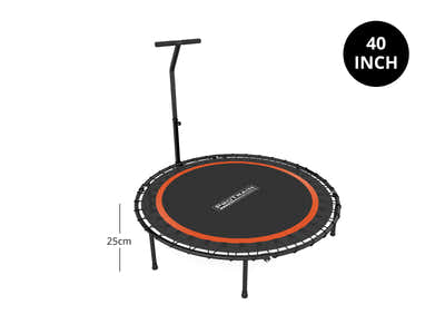 Mini Trampoline with Handle 40-inch - Orange