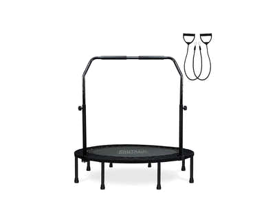 Mini Trampoline with Handle 48-inch - Black