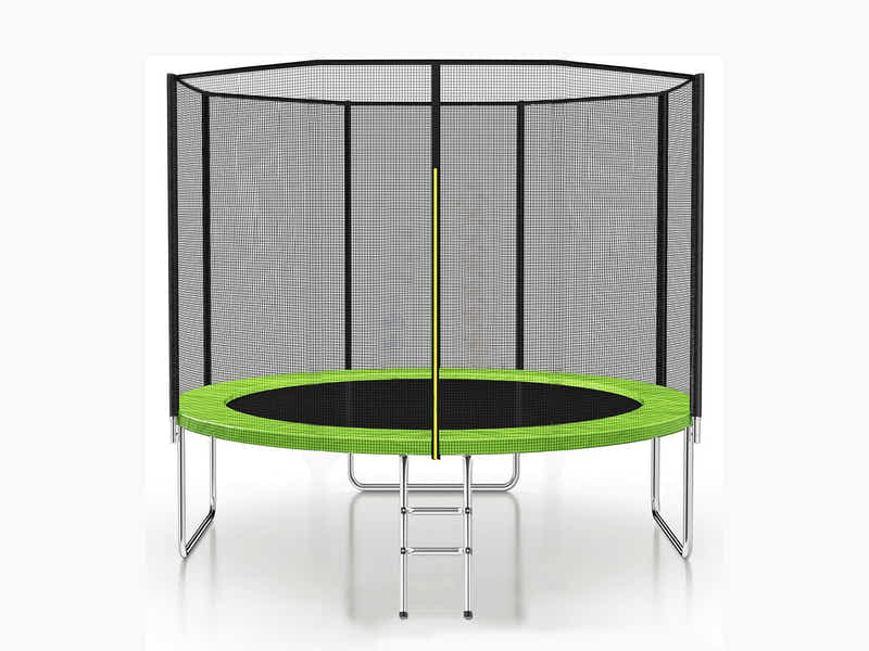 Trampoline Lime with Outside Net - 8ft