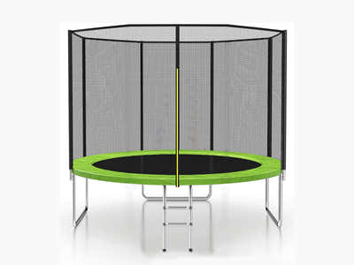 Trampoline Lime with Outside Net - 8ft