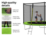 DS Trampoline Lime Outside Net 8Ft