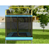 Everfit 6FT Trampoline for Kids w/ Enclosure Safety Net Swing Rectangle