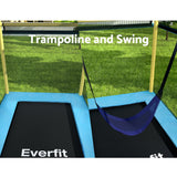 Everfit 6FT Trampoline for Kids w/ Enclosure Safety Net Swing Rectangle