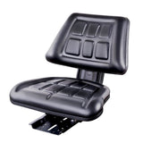 DS NA Giantz PU Leather Tractor Seat with Sliding Track - Black