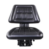 DS NA Giantz PU Leather Tractor Seat with Sliding Track - Black