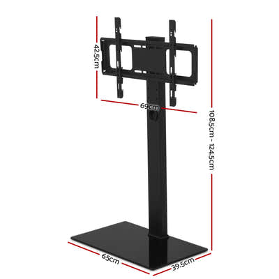TV Stand Mount Bracket for 32"-70" LED LCD Glass Storage Floor