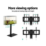 TV Stand Mount Bracket for 32"-70" LED LCD Glass Storage Floor