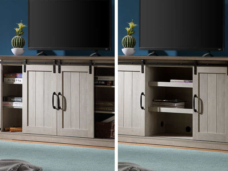 Sliding Barn Door TV Cabinet