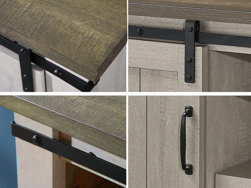 Sliding Barn Door TV Cabinet