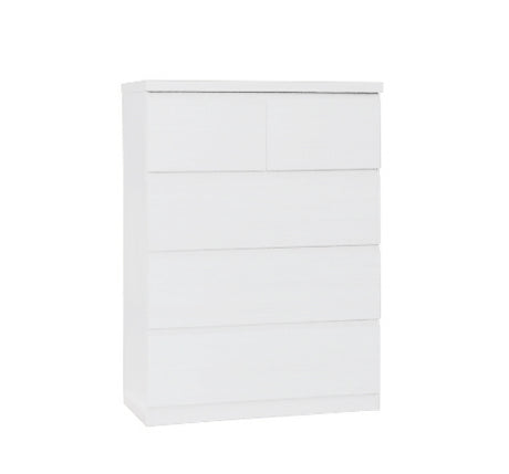 Tiko 5-Drawer Tallboy - White