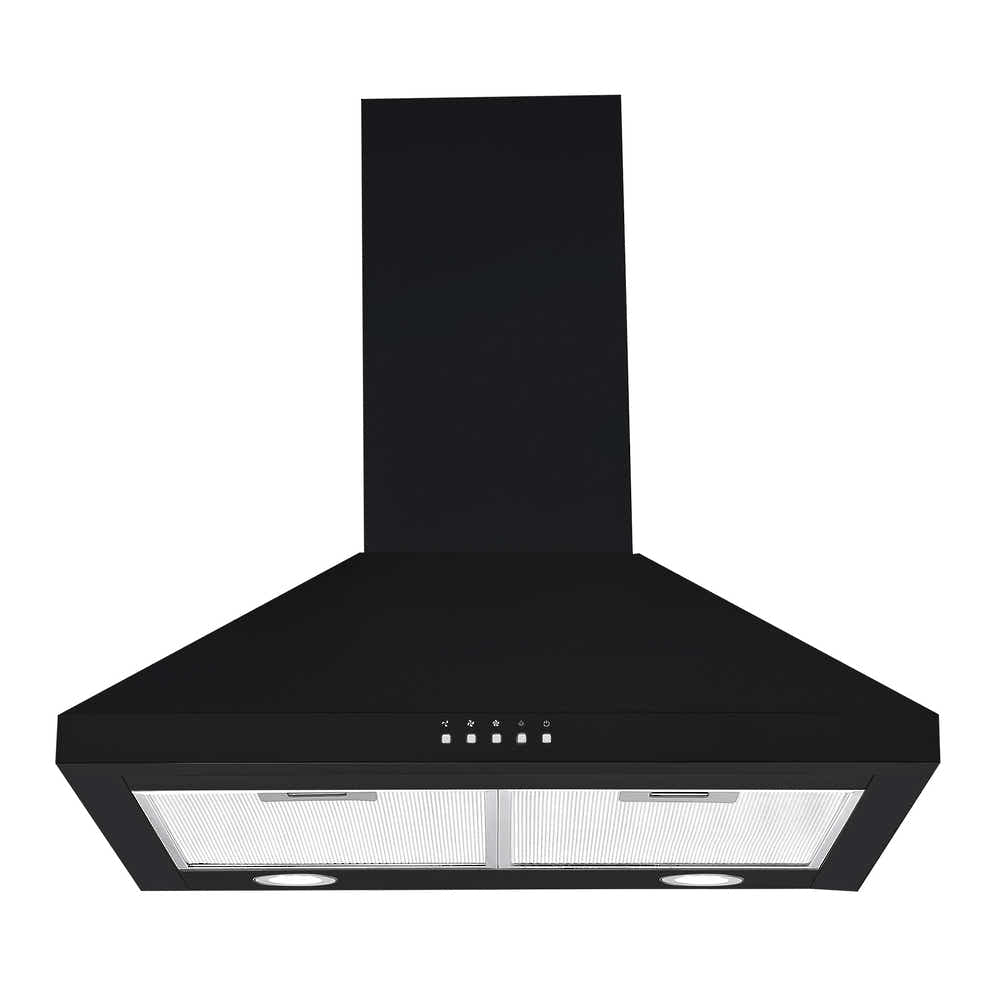 T Parmco RANGEHOOD CANOPY 600MM BLACK 1000M3H