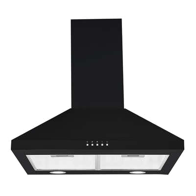 T Parmco RANGEHOOD CANOPY 600MM BLACK 1000M3H