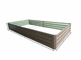 Galvanized Steel Garden Bed 240x120x30 cm