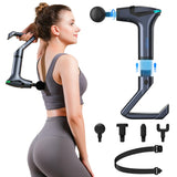 DS NA Black 3-in-1 Massage Gun with Extendable Handle & Back Strap – 12-Speed
