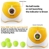 DS NA Rechargeable Automatic Dog Ball Launcher – Includes 15 Mini Tennis Balls