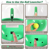 DS NA Automatic Dog Ball Launcher with 15 Mini Tennis Balls & Bag